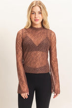 Load image into Gallery viewer, Fall Into Place Lace Top
