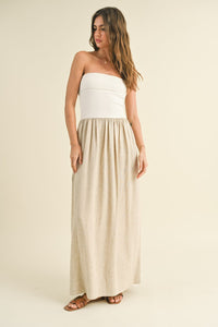 Amaretti Linen Mix Dress