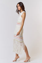 Load image into Gallery viewer, Sweet Getaway Knit x Fringe Dress
