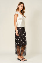 Load image into Gallery viewer, Infinite Daydreams Silk Mix Skirt in Black
