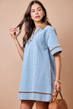 Load image into Gallery viewer, Winning Combo Denim Mix Dress
