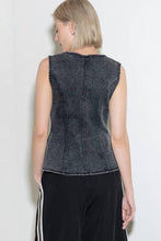 Load image into Gallery viewer, Seems Like It Black Denim Vest
