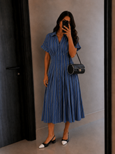 Load image into Gallery viewer, It All Lines Up Midi Dress
