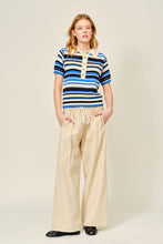 Load image into Gallery viewer, It All Lines Up Knit Polo
