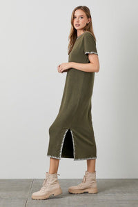 Take The Long Way Midi Dress