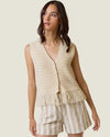 Shoreline Stroll Fringe Vest