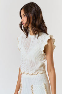 Chloé Femme Knit Set in White