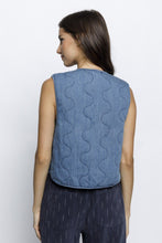 Load image into Gallery viewer, Head In The Clouds Denim Vest
