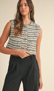 La Parisienne Tweed Vest