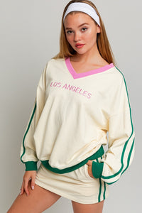 L.A. Track Sporty Chic Sweatshirt