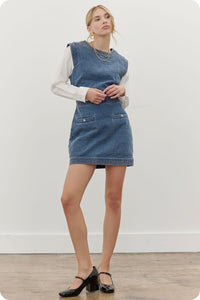 Just Wondering Mixed Quilted Dress