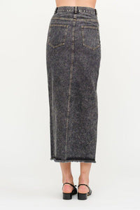 Take a Moment Denim Skirt