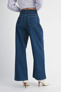 On Good Terms Pintuck Jeans