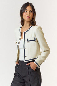 Gleaming Grace Cropped Jacket