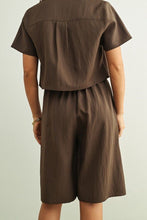 Load image into Gallery viewer, Easy Authority Brown Bermuda Set
