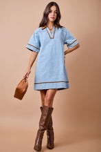 Load image into Gallery viewer, Winning Combo Denim Mix Dress
