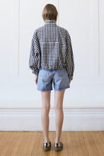 Load image into Gallery viewer, City Stroll Gingham Windbreaker
