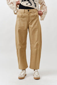 It Just Clicked Washed Barrel Pants