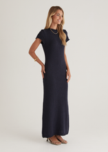 Load image into Gallery viewer, All the Angles Knit Navy Dress
