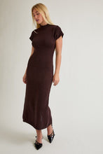 Load image into Gallery viewer, All the Angles Knit Dress in Brown
