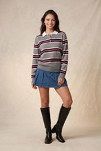 Load image into Gallery viewer, Varsity Charm Polo in Grey
