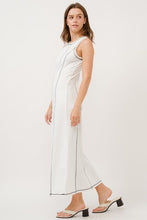 Load image into Gallery viewer, Sleek Contrast White Dress
