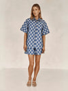 One & Only Checker Denim Set