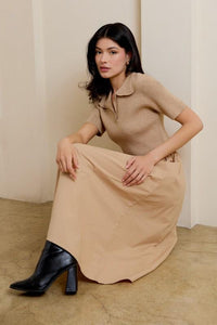 Cross Your Mind Mixed Dress