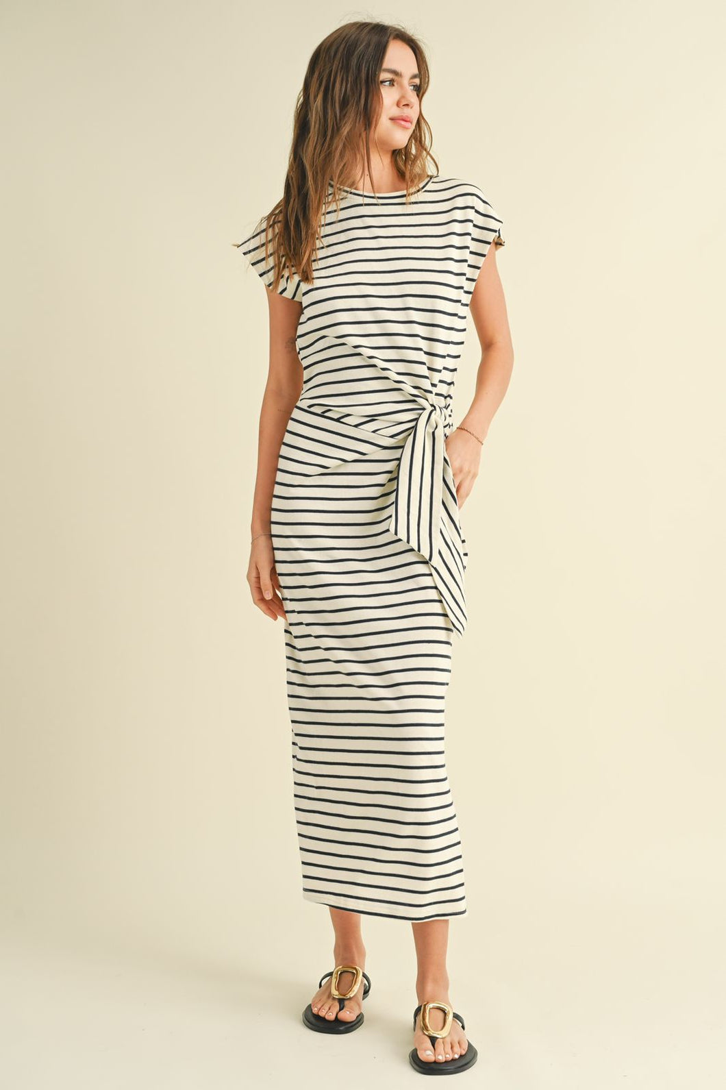 City Stroll Stripe Tee Dress