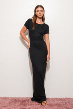 Load image into Gallery viewer, Elevated Essentials Black Tee Maxi Dress
