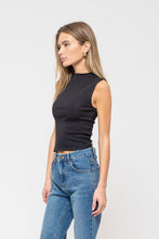 Load image into Gallery viewer, Elevated Essentials Black Mock Neck Tank
