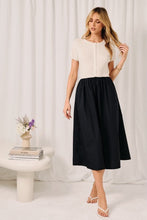 Load image into Gallery viewer, Gather Around Mixed Media Dress
