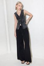 Load image into Gallery viewer, Seems Like It Black Denim Vest
