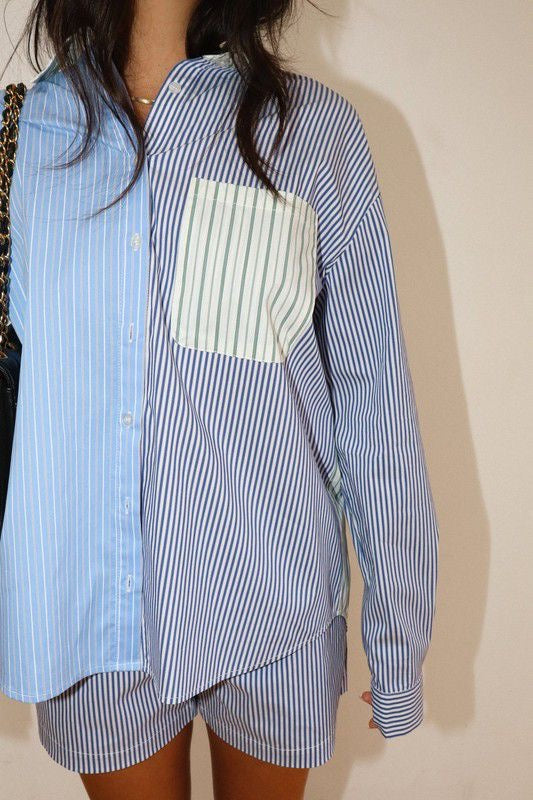 When You Know Mix Stripes Shirt