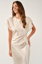 Load image into Gallery viewer, Smooth Finish Silk Dress in Champagne
