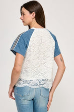 Load image into Gallery viewer, Sweetly Detailed Mixed Tee
