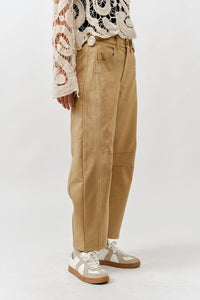 It Just Clicked Washed Barrel Pants