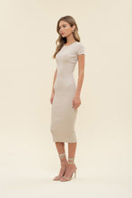 Load image into Gallery viewer, Wardrobe Capsule Knit Dress in Beige
