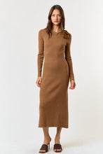 Load image into Gallery viewer, Always Lovely Mocha Midi Dress
