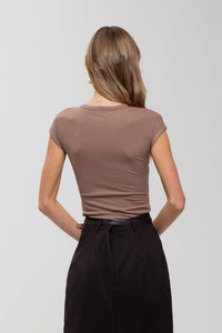 Obvious Choice Tee in Mocha