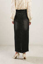 Load image into Gallery viewer, Seems Like It Black Denim Skirt
