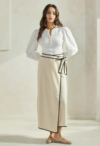 Simply Femme Wrap Skirt
