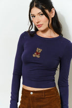 Load image into Gallery viewer, Teddy Love Navy Tee
