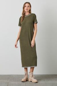 Take The Long Way Midi Dress