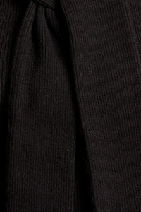 Preppy Gal Tie Detail Top in Black