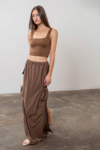 Load image into Gallery viewer, Going Places Mocha Skirt
