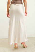 Load image into Gallery viewer, Elevated Essentials Silky Slip Skirt in Champagne
