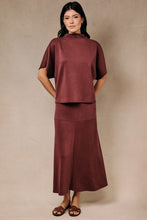 Load image into Gallery viewer, That’s for Sure Wine Mock Neck Top
