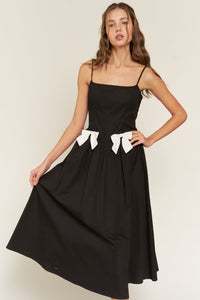 Flirty Affair Bow Midi Dress