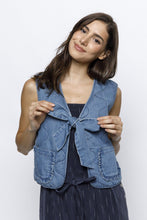 Load image into Gallery viewer, Head In The Clouds Denim Vest
